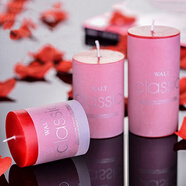 香薰蠟燭浪漫香薰燈香氛蠟燭香熏去燭臺室內燭光晚餐表白蠟燭家用 紅色玫瑰味 5*7.5cm一根(燃燒約15-17個(gè)小時(shí))