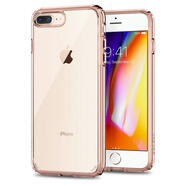 SPIGEN保險(xiǎn)杠iPhone87Plus手機(jī)殼新SE23代手機(jī)殼邊框軟背蓋透明防摔蘋果8保護(hù)套 iP8/7Plus（5.5英寸）玫瑰金