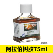 海特水彩留白液 留白膠牛膽汁阿拉伯樹膠媒介劑留白專用筆硅膠水彩顏料遮蓋液工具套裝 阿拉伯樹膠玻璃瓶裝 75ml