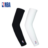 NBA休閑籃球護(hù)臂男夏季湖人公牛隊(duì)長(zhǎng)款袖套護(hù)肘護(hù)手臂防扭傷球迷禮物 通用款(黑色+白色) M碼