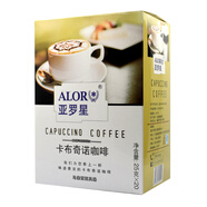 亞羅星（ALOR） 咖啡 速溶咖啡 即溶白咖啡速溶咖啡粉 卡布奇諾咖啡 25gX20條