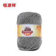 恒源祥全羊毛手編線中粗毛線團 圍巾帽子毛衣褲子線 絲光羊毛線2888 50g 961中灰色 50克 按重量發(fā)貨，不是個數(shù)