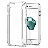 SPIGEN 保險(xiǎn)杠手機(jī)殼硅膠透明保護(hù)套輕薄新款適用于蘋(píng)果iPhone8/7/7Plus 4.7英寸全透明