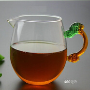 陶瓷配耐熱玻璃公道杯 龍把龍膽460毫升