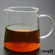 陶瓷配耐熱玻璃公道杯 特大圓潤500毫升