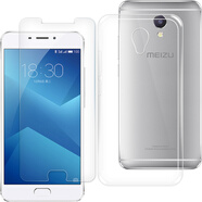 拓蒙 魅族魅藍(lán)note5/M621Q手機(jī)透明殼高清全包防摔防滑硅膠保護(hù)套男女輕薄軟清水殼 全包防摔透明殼+鋼化膜【非全屏】*1套裝