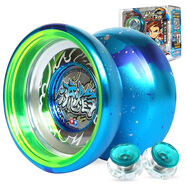 奧迪雙鉆（AULDEY）悠悠球玩具溜溜球火力少年王6悠拳英雄 yoyo球男孩競技玩具 高級金屬花式球-流焰+線(xiàn)