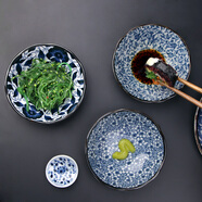 美濃燒（Mino Yaki） 美濃燒日式餐具小碟盤家用調(diào)味碟醬油醋碟 古紋味碟（單個）