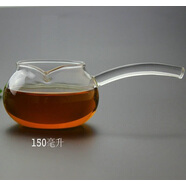 陶瓷配耐熱玻璃公道杯 小號(hào)長(zhǎng)把150毫升