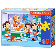 Castorland巧思進(jìn)口兒童拼圖60片智力玩具男孩女孩禮品幼兒園 5-6歲 動(dòng)物醫生06847