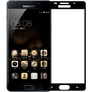 拓蒙（TUOMENG） 三星鋼化膜手機貼膜全屏覆蓋屏幕高清防爆防刮玻璃保護硬膜 三星GALAXY A7100 2016款 全屏高清無(wú)透標準版-深遂黑