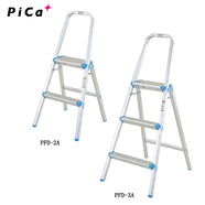 PICA日本PICA鋁合金PFD系列家用梯帶扶手梯折疊人字梯子扶手踏臺 PFD-3A 三階