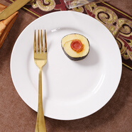 雅言陶瓷8英寸菜盤(pán)子飯盤(pán)瓷盤(pán)湯盤(pán)平盤(pán)點(diǎn)心盤(pán)餃子盤(pán)瓜子盤(pán)陶瓷餐具 8英寸平盤(pán)1個(gè)