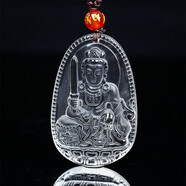 珮瓔白水晶本命佛吊墜十二生肖守護神吊墜生肖本命佛掛墜項鏈男女款送鑒定證書(shū) 文殊菩薩生肖兔本命佛吊墜