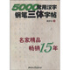 5000常用漢字鋼筆三體字帖