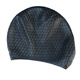 瑞和(R) 水滴帽 泡泡帽 加大舒適不肋頭 防滑顆粒 耐低溫  適合頭大長(cháng)發(fā)游泳帽 配耳塞 水滴帽(黑色)