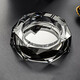 Crytaljulia 水晶煙灰缸 時(shí)尚創(chuàng  )意個(gè)性禮品 實(shí)用 大號精品歐式 煙灰缸 定制 八角黑 13cm小號