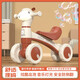 貝初眾兒童平衡車1-3歲無腳踏滑步扭扭車2-4-6歲寶寶小孩四輪滑行溜溜車 文靜棕【燈光音樂+車尾噴泡泡】 2-5歲兒童車一周歲生日禮物
