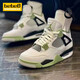 耐克（NIKE）【嚴選好物】AJ4 Nike Air Jordan 4喬 中幫男女子休閑運動(dòng)籃球鞋 鼠尾草海鹽白綠AQ9129-103 44