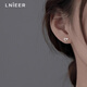 Lnieer999足銀鏤空愛心耳釘新款2025小眾耳環(huán)女高級感輕奢養(yǎng)耳洞耳飾 銀色鏤空愛心耳釘【999足銀】