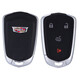 適用凱迪拉克ATSL鑰匙外殼XT4XT5 XTS CT6 SRX原廠(chǎng)裝車(chē)遙控替換殼 凱迪拉克原車(chē)四鍵殼【盾標】 18-23款凱迪拉克XT4