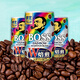 三得利（Suntory）日本進口BOSS老板彩虹牛乳咖啡飲料185g*3罐 即飲咖啡液