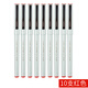 斑馬牌（ZEBRA） 日本中性筆BE-100簽字筆學(xué)生用0.5mm走珠筆教師辦公財務(wù)用水性筆 紅色10支裝