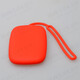 暢印方形硅膠鑰匙包日韓糖果色時(shí)尚百搭鑰匙收納包公交卡包證件飯卡套 紅色 方形鑰匙包