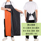 雄雪美PVC雙層加厚防水防油圍裙男工作服食堂耐磨水產(chǎn)屠宰做飯皮圍腰女 120*90黑紅圍裙 1條