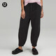 lululemon丨Loungeful 女士超寬松款高腰中長(zhǎng)運(yùn)動(dòng)褲 LW6CI7S 黑色 M /8