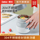 Debo德鉑便攜早餐杯湯杯帶蓋上班族餐盒湯罐 露比-灰色 1層 500ml