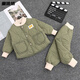 寶寶衣服6-12個(gè)月秋冬分體兒童秋冬新款棉服套裝男女寶寶棉衣棉褲休閑套裝家居戶外兩件套02 軍綠色 軍綠色-有領(lǐng) 90 建議身高70-85可開檔