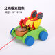 凱蒂奧木制拖拉學(xué)步玩具小拉車(chē)手推兒童幼兒爬行手牽引繩蝸牛寶寶1-3歲2 公雞琢米拉車(chē)(單只)999