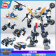 啟蒙（ENLIGHTEN）積木機甲戰神玩具變形機器人金剛兒童智力拼圖拼裝男女孩節日禮物 6合1幻影戰警【6盒 共435顆?！? title=