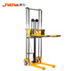 爵力 手動(dòng)輕便堆高車(chē) SDDJ1100小型升高車(chē)手動(dòng)叉車(chē)液壓升降物流倉儲搬運車(chē)裝卸車(chē)輕便托盤(pán)車(chē) 400公斤1.1米