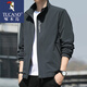 啄木鳥(niǎo)夾克男士外套春秋季新款韓版潮流立領(lǐng)青年休閑寬松時(shí)尚百搭上衣服 9980灰色 2XL