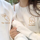 love legend【兩件裝】情侶裝衛(wèi)衣套裝秋冬季衣服一男一女上衣高中生班服定制 (兔子)白色+白色 男M+女S