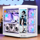 MARS OF GAMER HYTE Y70無限機箱 觸屏版全景側(cè)透鋼化玻璃魚缸海景房電腦機箱LCD副屏 Y70無限 觸屏版 純白