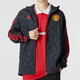阿迪達(dá)斯 （adidas） 外套男士夏季新款運(yùn)動(dòng)服足球訓(xùn)練梭織連帽上衣夾克IA8526 HE6650黑紅曼聯(lián)  L