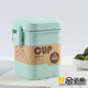 早餐喝粥杯便攜防漏帶湯杯密封泡粥盒帶蓋裝湯盒學(xué)生湯罐便當(dāng)上班1 600ml綠色湯罐