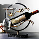 兆族紅酒架擺件酒柜擺件裝飾品現(xiàn)代現(xiàn)代新中式紅酒架擺件懸掛高腳杯紅酒杯家用架倒掛葡萄酒架子套裝W 套裝三：喜上眉梢杯架+2支酒杯(可放紅酒瓶)