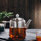 雅風(fēng)耐高溫加厚玻璃茶水分離泡茶壺家用不銹鋼過(guò)濾漏網(wǎng)花茶壺功夫茶具單壺 1000ml