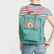 FJALLRAVEN北極狐雙肩包kanken戶(hù)外輕便大容量學(xué)生包運動(dòng)背包電腦包23510 664/319 霜綠/桃紅色 16L