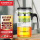 金灶（KAMJOVE） 飄逸杯茶道杯玻璃茶壺泡茶壺茶具玲瓏杯泡茶器茶壺玻璃壺花茶壺 TP-200（1000ml）