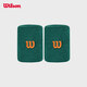 威爾勝（Wilson）官方通用運動健身訓(xùn)練網(wǎng)球高彈吸汗柔軟刺繡護腕腕帶一對2只裝 【BLADE】梧桐青-WU20024412GNN 均碼