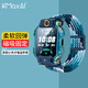 KMaxAI磁吸彈力表帶適用小天才兒童電話手表Z9/Z6S/Z7S/Q2A/Q1R/D3/Y05多巴胺運動手表帶編織單圈腕帶 藍