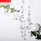 靚做熱賣(mài)款銀色風(fēng)鈴月亮五角星窗戶(hù)裝飾水晶掛件陽(yáng)光捕手兒童閨蜜禮物 銀色色月亮（約長(cháng)38cm重22.2g）