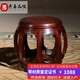 齊善品佳  紅木家具 印尼黑酸枝（學(xué)名：闊葉黃檀）家具 鼓凳小圓凳 實(shí)木明清古典客廳家用換鞋凳鼓墩 35cm坐高