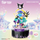 TOP TOY【家居裝飾】三麗鷗秘境精靈系列庫洛米拼裝積木音樂盒玩具禮物