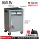兆陽工具柜鐵皮柜移動車間工具箱大碼工業(yè)級抽屜式汽修雙開門小推車 灰白色109+剎車